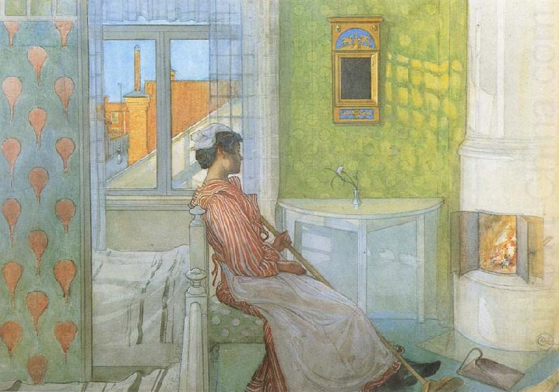 Carl Larsson Reading on the Veranda china oil painting image